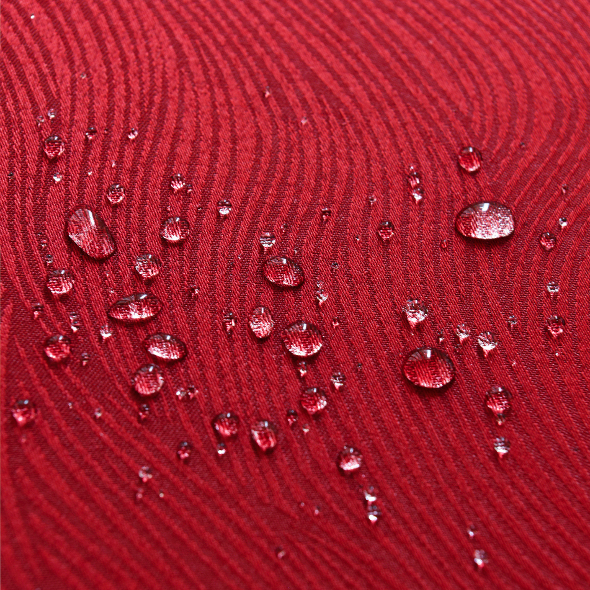 Water Ripple Pattern Jacquard Rectangle Tablecloth – Red