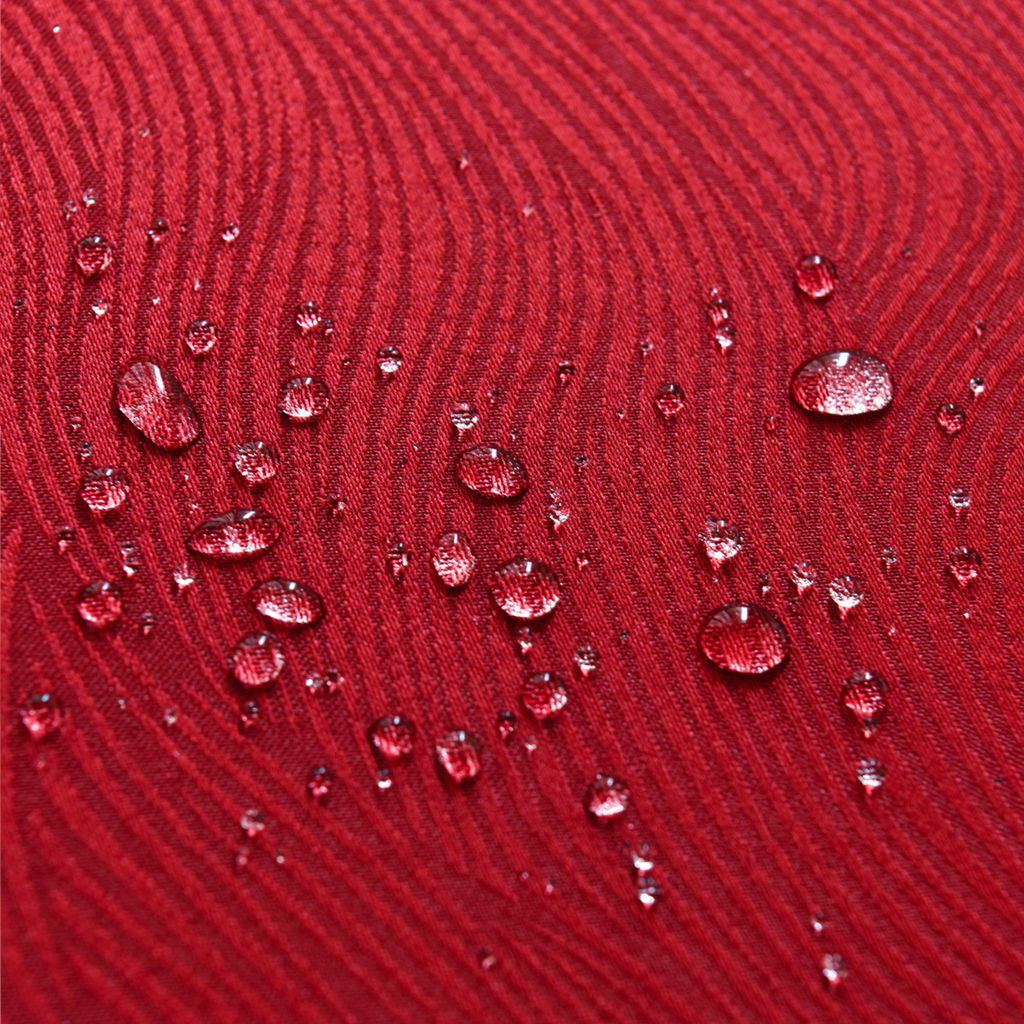 Water Ripple Pattern Jacquard Rectangle Tablecloth – Red
