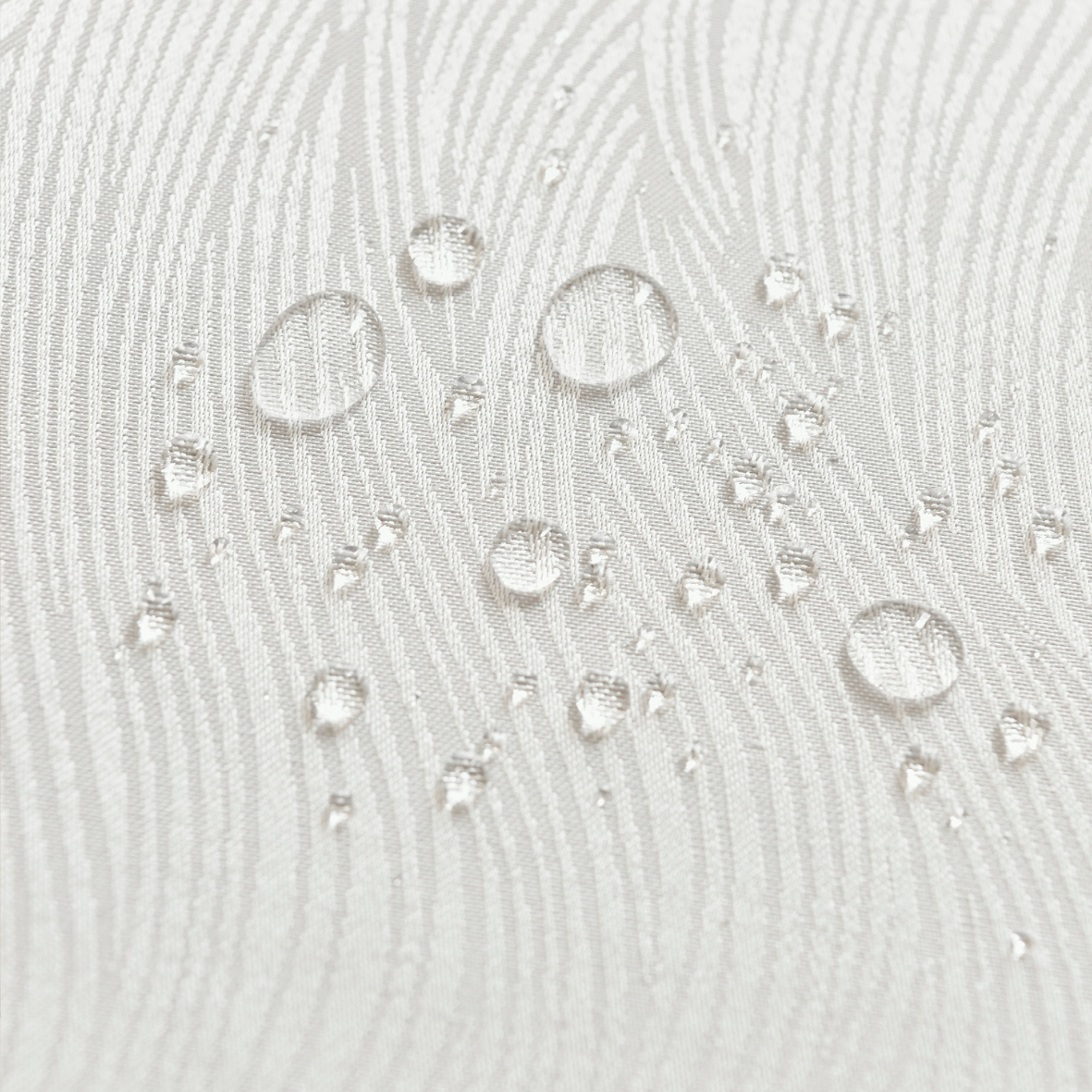 Water Ripple Pattern Jacquard Rectangle Tablecloth – White
