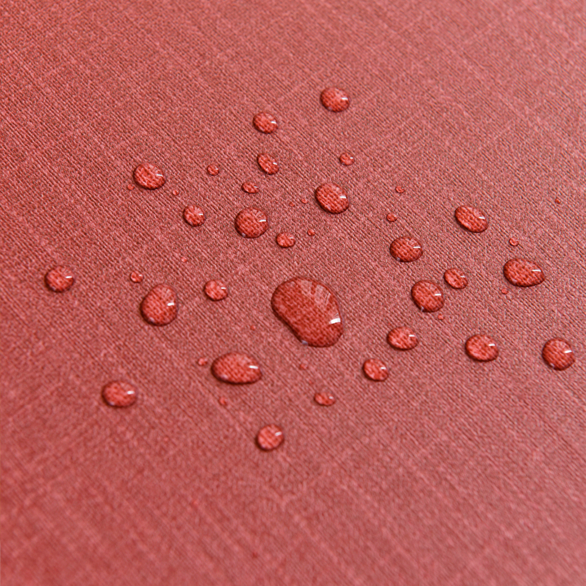 Rust Red Plain Waterproof PVC Tablecloth