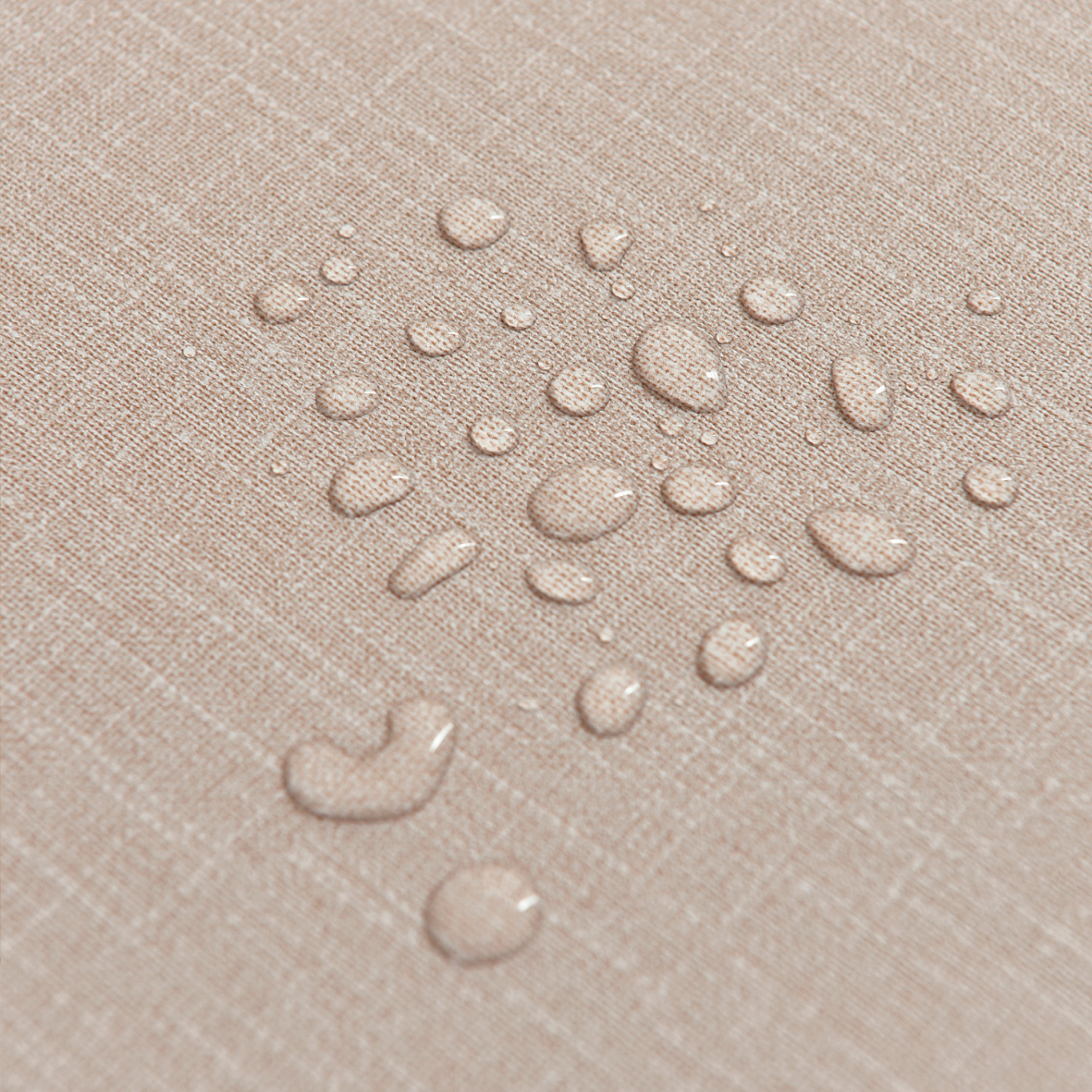 Khaki Plain Waterproof PVC Tablecloth